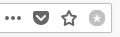 The "quick bookmark" icon (grey when the current page is not bookmarked).