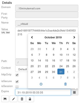 Easily edit every cookie details like expiration date.