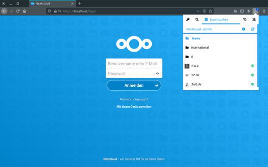 Browse credentials & folders on the server