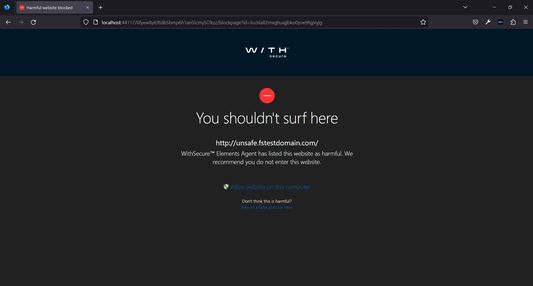 Block page example.