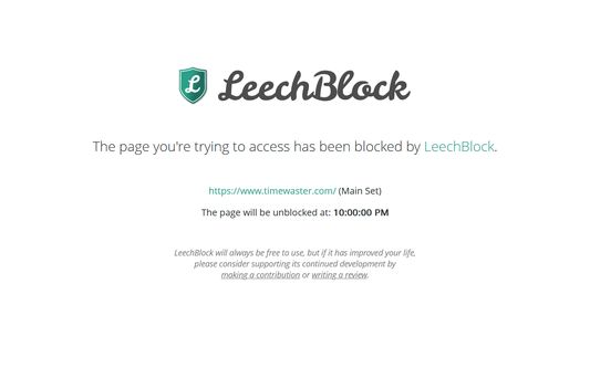 Blocking Page