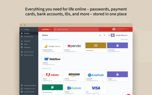 LastPass is an award-winning password manager and form fill for all browsers, platforms, and mobile devices.