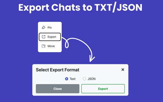 Export Chats to TXT/JSON